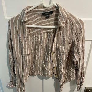 Cropped Button up Shirt